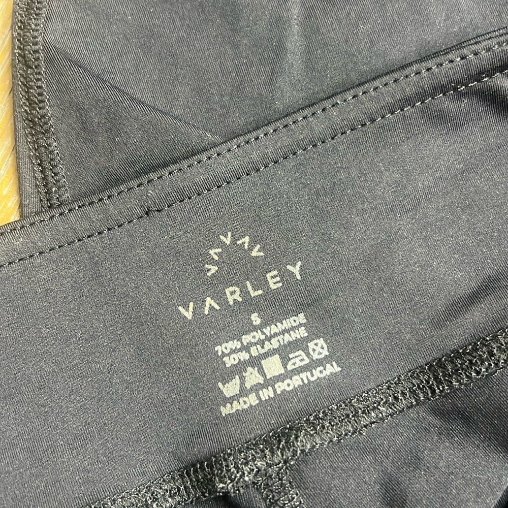 VARLEY Black Crop Mesh Leggings S - Picture 3 of 8